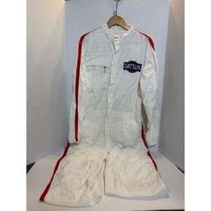 Vintage Datsun Firestone Pit Crew Mechanic Coveralls Racing 165